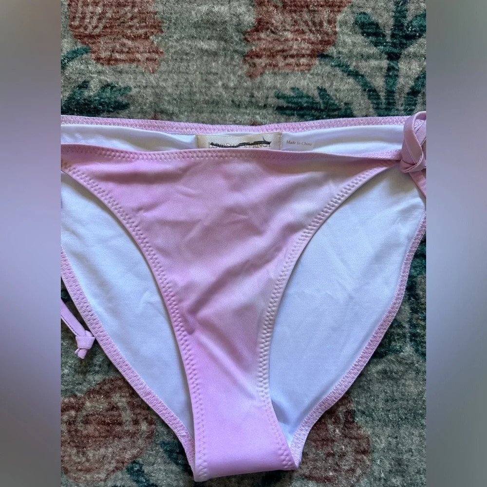 LoveShackFancy Pink/White Tie-Dye Swim Bottoms - Picture 5 of 7